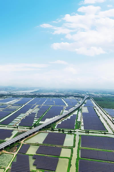 Aquavoltaics Utility-scale Power station （Hezhou North, Zhuhai，，，，，，，China）